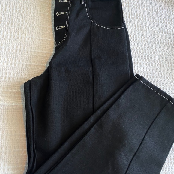 Top shop wide button black jeans - Picture 3 of 11